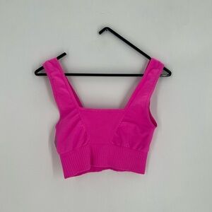 FP Movement Good Karma Square Neck Hot Pink Bra
